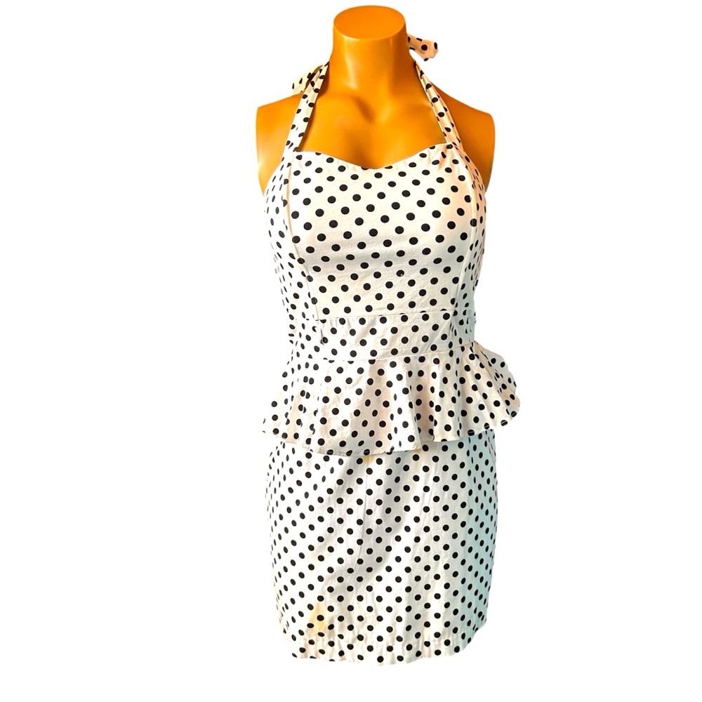 Polka Dot Halter Dress